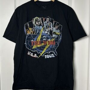 The Who U.S.A. Tour Black 100% Cotton Graphic T-Shirt Grunge Rock Band Tee Style